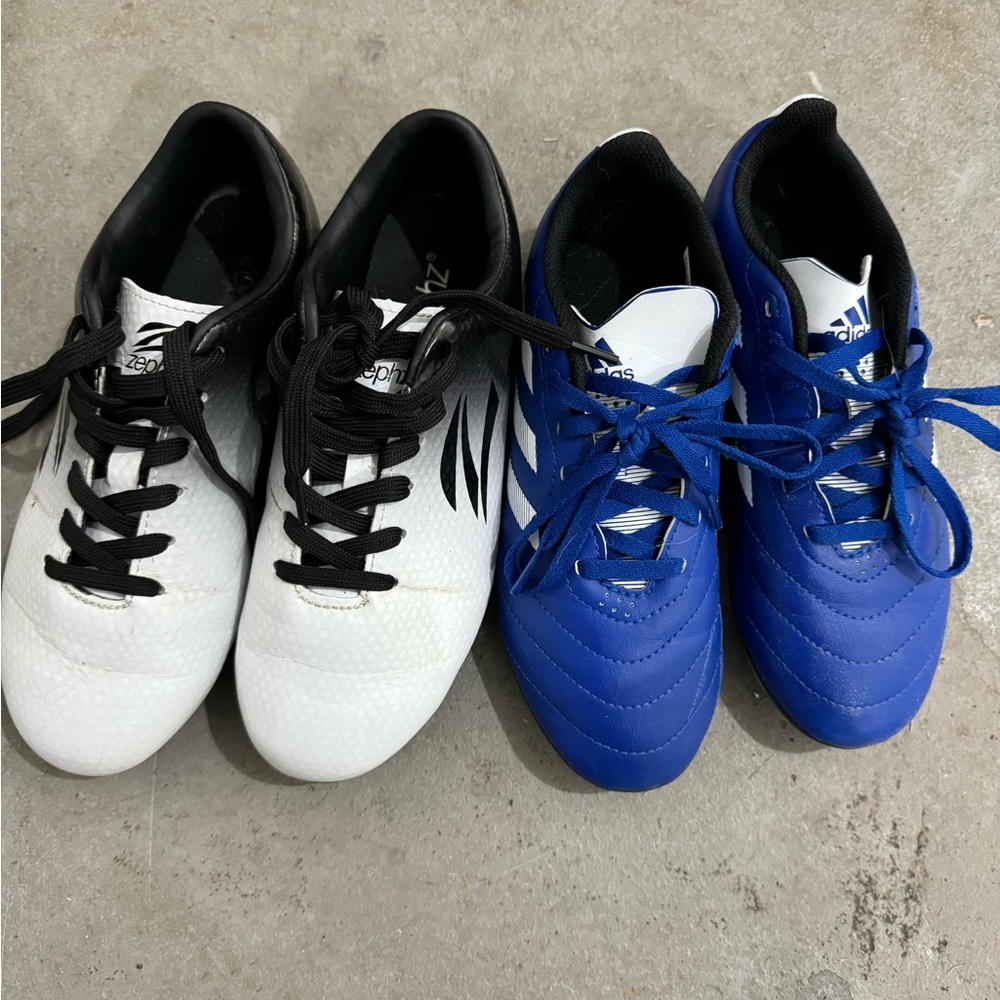 Two pairs boys cleats. 3.5 youth